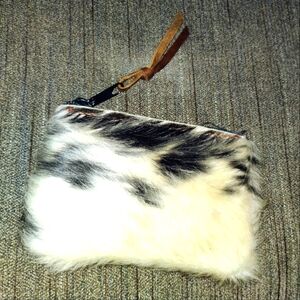Vintage Handmade Fur Change Wallet